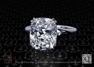 7 carat diamond engagement ring by Leon Mege
