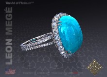 Spectrum award winner Paraiba tourmaline ring by Leon Mege