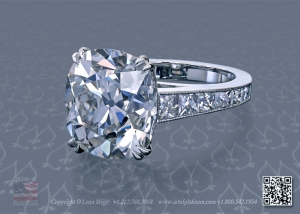 9 carat solitaire diamond ring by Leon Mege