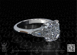 Three Stone Engagement Ring by Leon Megé R5539