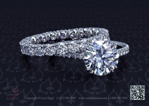 401 Solitaire, featuring a 1.77 round diamond by Leon Mege.