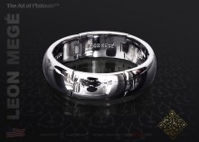 6mm platinum flexible (hinged) band by Leon Mege.