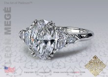 Five Stone Oval Diamond Engagement Ring by Leon Megé
