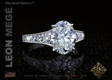 Mon Cheri™ Oval Diamond Engagement Ring by Leon Megé