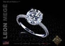 Cosmo Solitaire featuring a GIA 2.04 carat round diamond K/VS1 by Leon Mege.