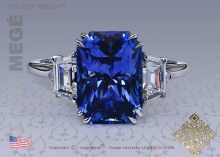 Sapphire right hand ring by Leon Mege